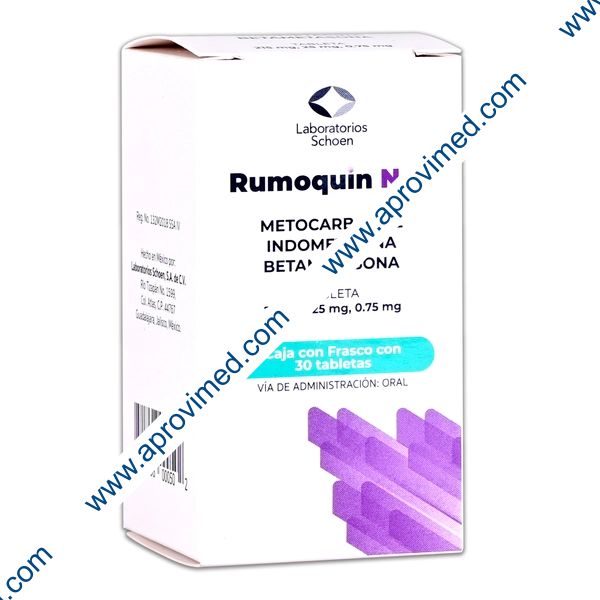RUMOQUIN N.F. c/30 TABS. 215/25/0.75 MG.