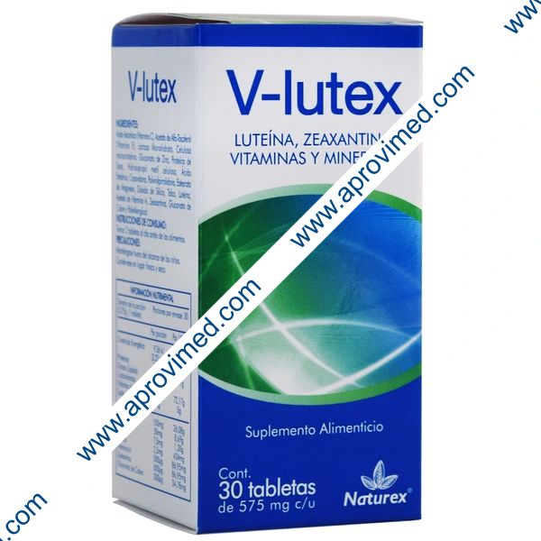V-LUTEX c/30 TABS. 575 MG.