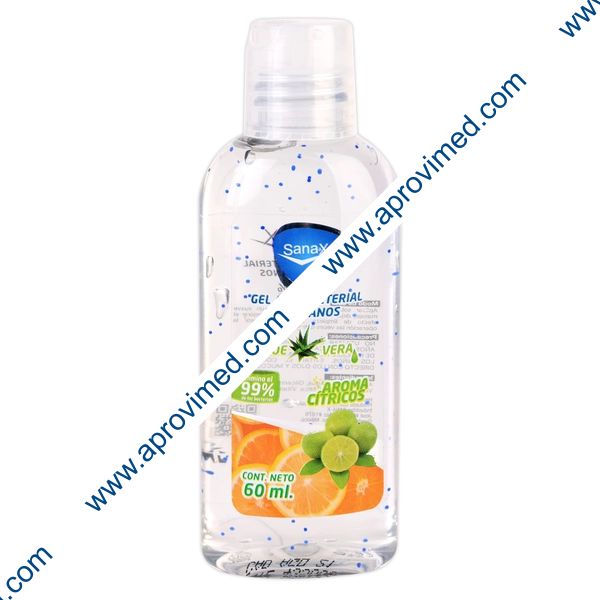 GEL ANTIBACTERIAL p/MANOS al 70% (Sanax) Fco. c/ 60 ML.