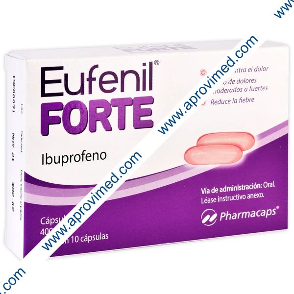 EUFENIL FORTE c/10 CAPS. 400 MG.