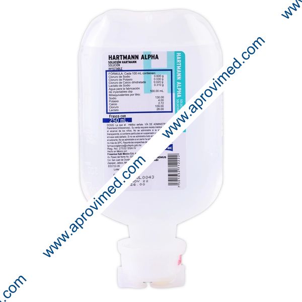 HARTMANN ALPHA Sol. Iny. Frasco  250 ML.