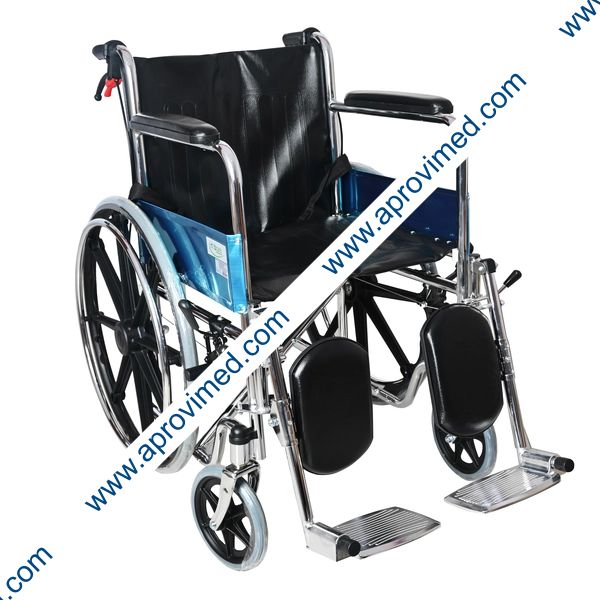 SILLA DE RUEDAS ULTRALIGERA c/ELEVAPIERNAS (Mobicare) Cromada.