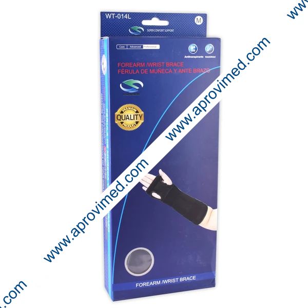 FÉRULA DE MUÑECA Y ANTEBRAZO Talla MEDIANA (15-18cm) c/1 Pza.