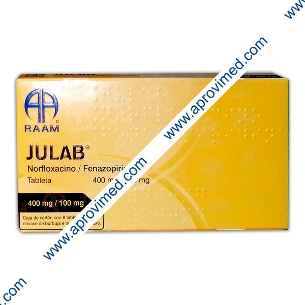 JULAB c/ 8 TABS. 400/100 MG.