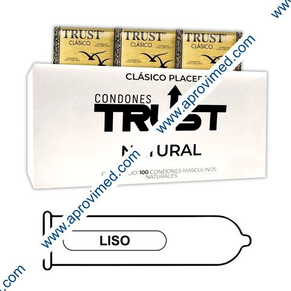 TRUST NATURAL Caja c/100 Condones.