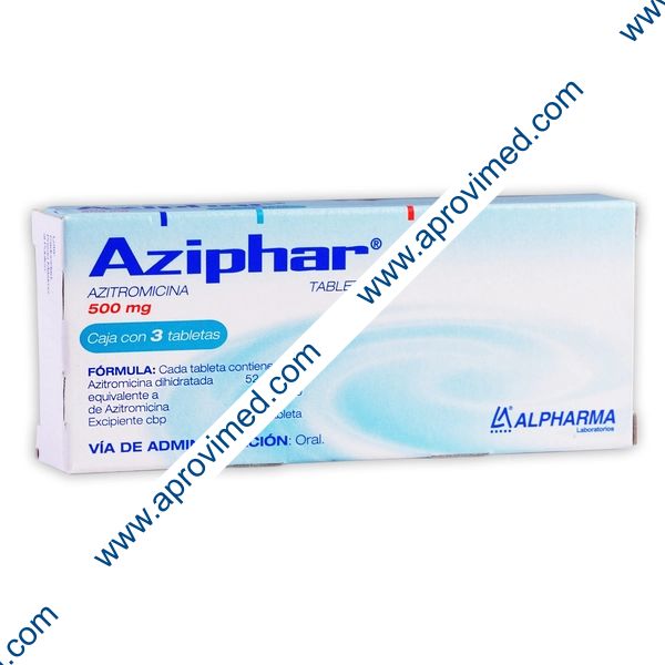 AZIPHAR c/3 TABS. 500 MG.