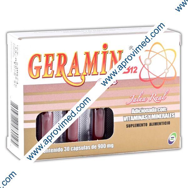 GERAMIN B-12 Cja. c/30 CAPS. 900 MG.