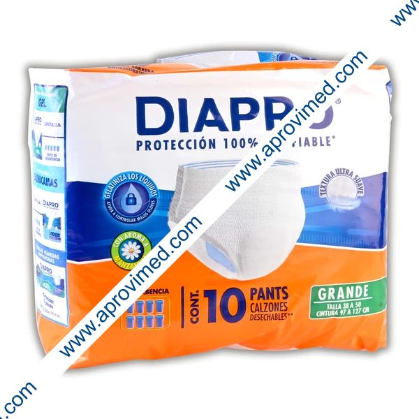 DIAPRO PANTS Grande (Talla 38-50 / 97-127cm) UNISEX c/10 Pzs.