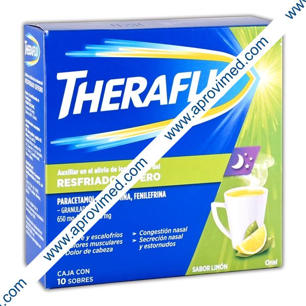 THERAFLU c/10 SOBS. GRANULADO Sab. Limón 650/20/10 MG.