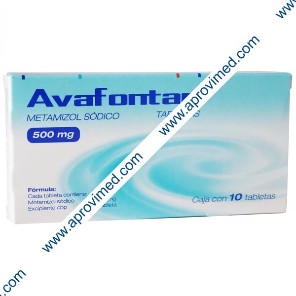 AVAFONTAN c/10 TABS. 500 MG.