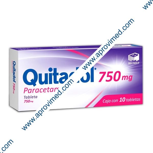 QUITADOL c/10 TABS. 750 MG.