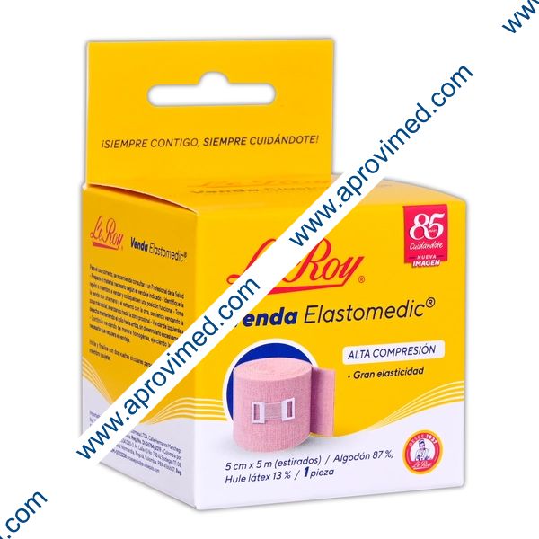 VENDA ELASTOMEDIC (Le Roy) A:  5cm. L: 5mt. c/1 Pza.