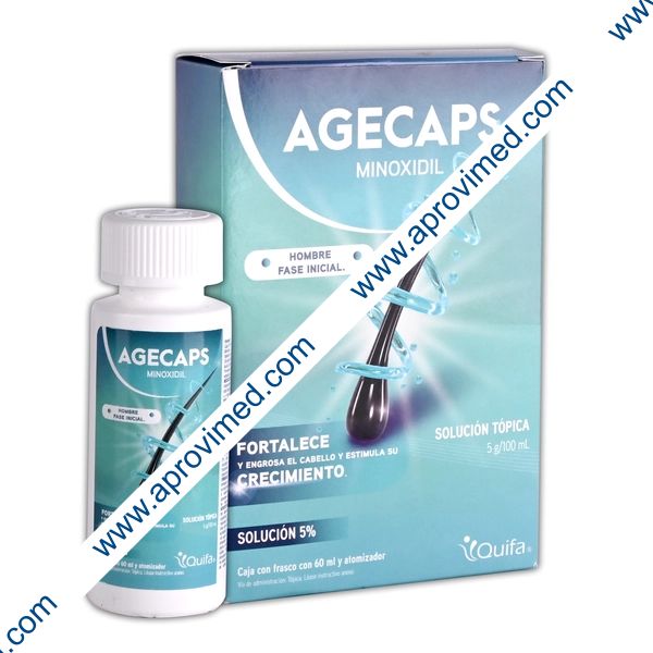 AGECAPS HOMBRE SOL. TÓPICA Fco. Atomizador 60 ML. 5 G/100 ML.