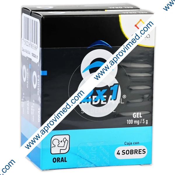 OSIDEA GL c/4 SOBRES Gel Oral 100 MG. (Oferta 2x1)