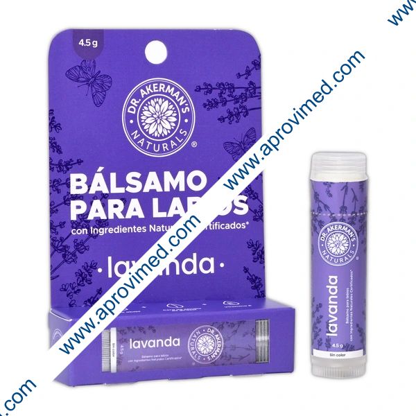 BÁLSAMO PARA LABIOS (Dr. Akerman´s) LAVANDA Cja. c/1 Pza. 4.5 G.