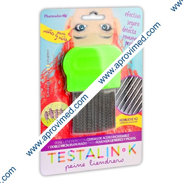 TESTALIN-K Peine Liendrero BLISTER c/1 Pza.