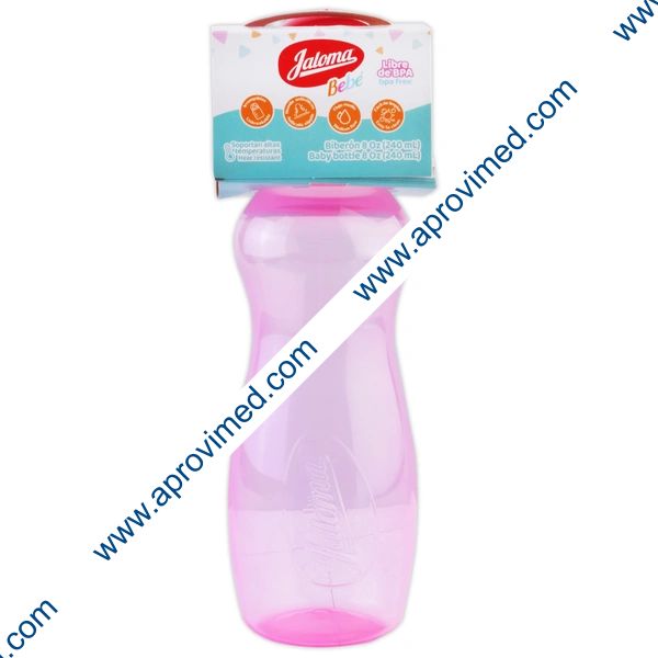 BIBERÓN SILUETTE Niña c/MAMILA 8 OZ/240 ML.