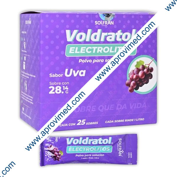 VOLDRATOL POLVO Sab. UVA Exhib. c/25 SOBS. 28.14 G. p/1 L.