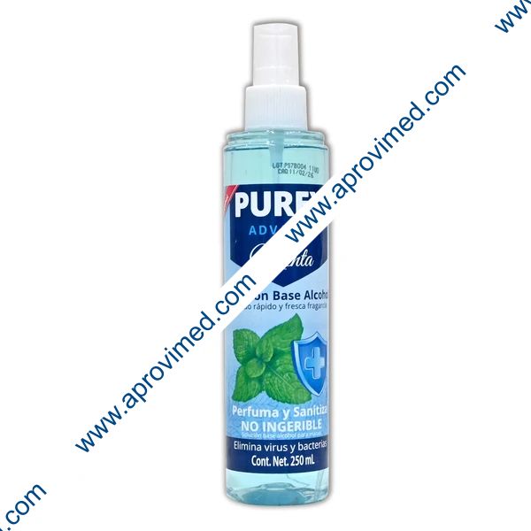 PUREX ADVANCE MENTA Sanitizante para manos SPRAY Fco. 250 ML.