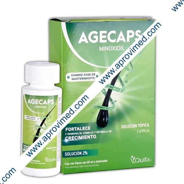 AGECAPS HOMBRE SOL. TÓPICA Fco. Atomizador 60 ML. 2 G/100 ML.