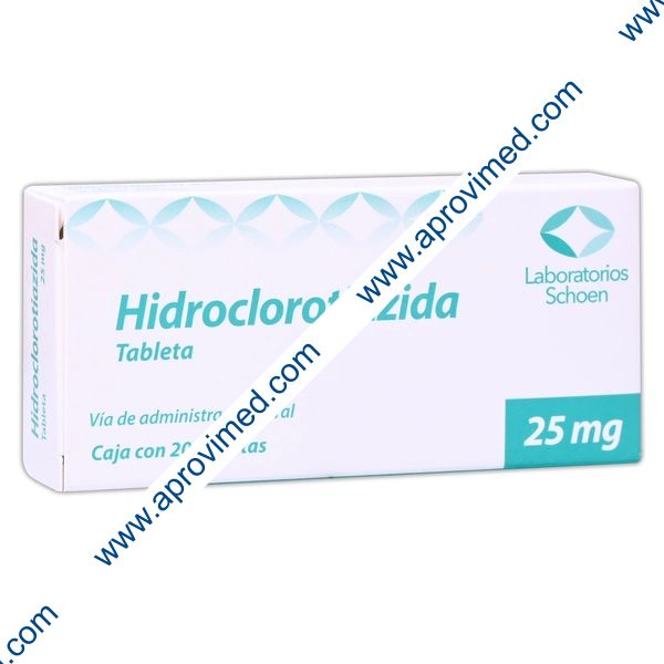 HIDROCLOROTIAZIDA (Schoen) c/20 TABS. 25 MG.