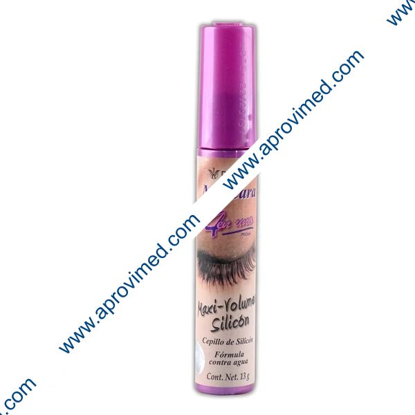 MASCARA 4 en UNO Maxi-Volumen Silicón. Color NEGRO Tubo 13 G.