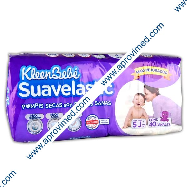 KLEENBEBÉ SUAVELASTIC (Etapa 5-J / 11-14.5 Kg.) c/40 Pzs.
