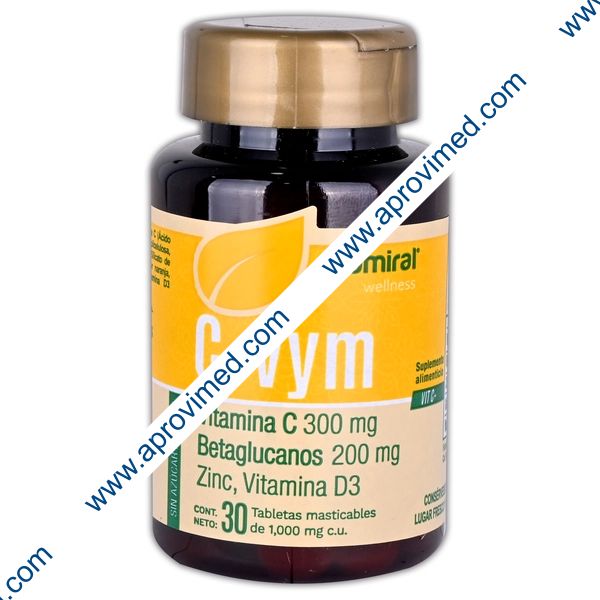 C-VYM c/30 TABS Masticables 1000 MG.