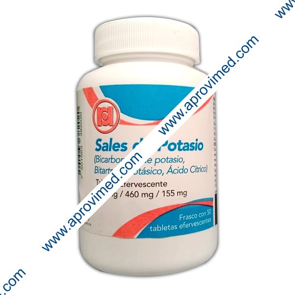SALES DE POTASIO (Randall) c/50 TABS. Efervescentes 766/460/155 MG.