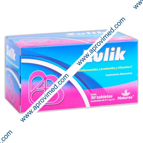 ZULIK c/90 TABS. Masticables 911 MG.