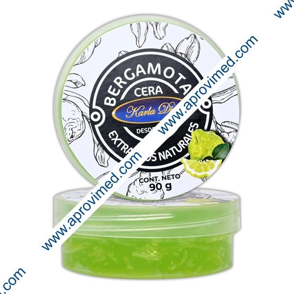 BERGAMOTA CERA p/CABELLO y BARBA (Karla Di) Tarro c/90 G.