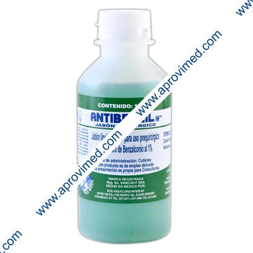 ANTIBENZIL NF Jabón Quirúrgico SOLUCIÓN al 1% Fco. 120 ML.
