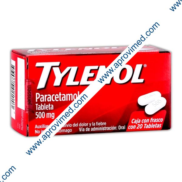 TYLENOL c/20 TABS. 500 MG.