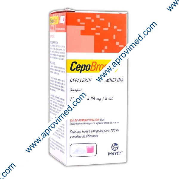 CEPOBROM SUSP. Fco. 100 ML. 250-4.39 MG/5 ML.