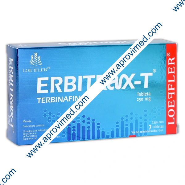 ERBITRAX-T c/ 7 TABS. 250 MG.