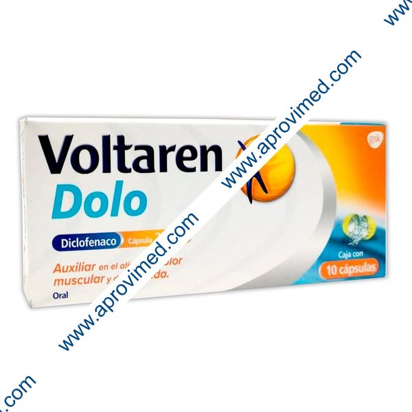 VOLTAREN DOLO c/10 CAPS. 25 MG.