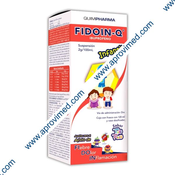 FIDOIN-Q SUSP. Infantil Fco. 120 ML. 2 G/100 ML.