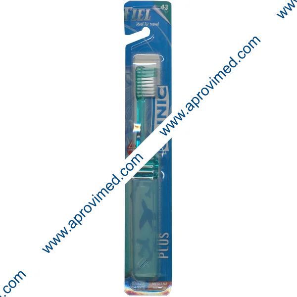 CEPILLO DENTAL (Clinic) FIEL 43 PLUS Mediano c/Estuche Viaje c/1 Pza.