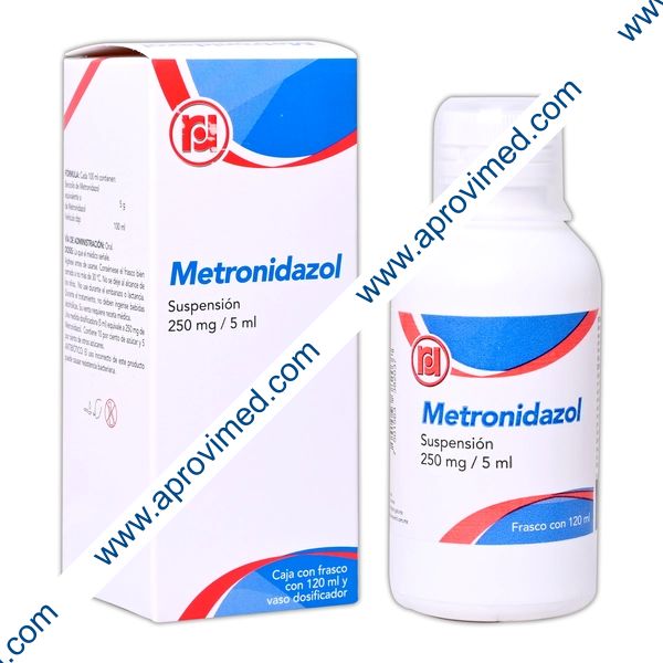 METRONIDAZOL (Randall) SUSP. Fco. 120 ML. 250 MG/5 ML.