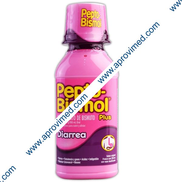 PEPTO-BISMOL PLUS SUSP. Fco. 236 ML. 3.5 G/100 ML.