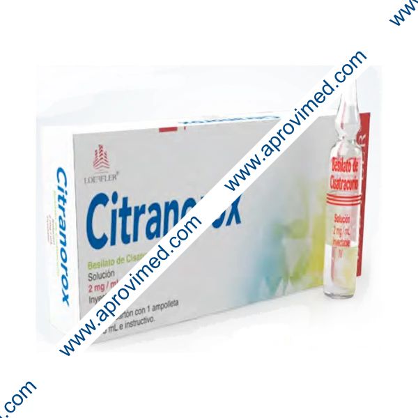 CITRANOROX Sol. Iny. c/1 AMPTA. 5 ML. 2 MG/1 ML.