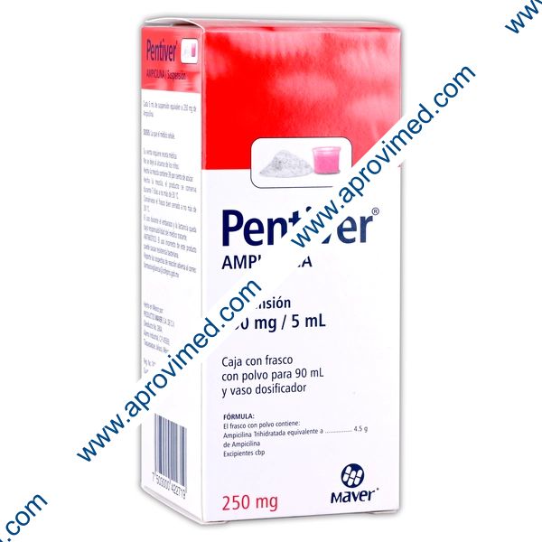 PENTIVER SUSP. Fco. 90 ML. 250 MG/5 ML.