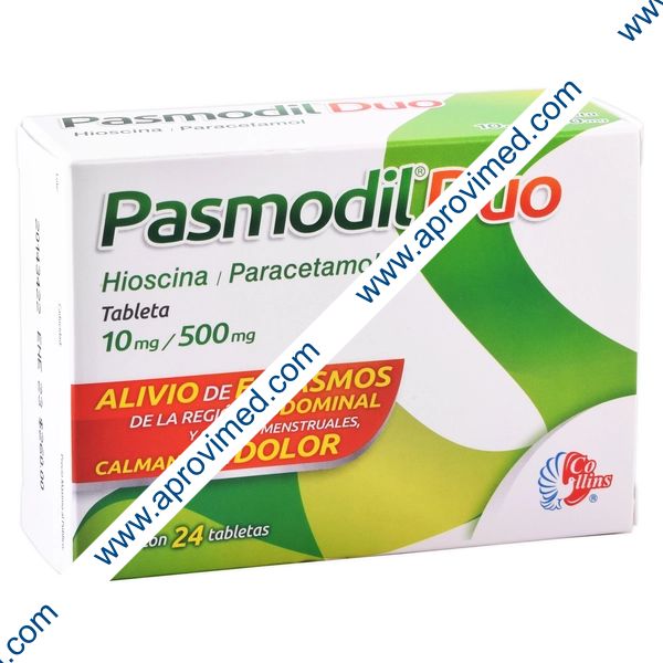 PASMODIL DUO c/24 TABS. 10/500 MG.