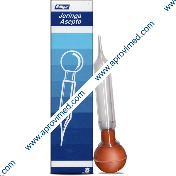 JERINGA ASEPTO DE VIDRIO (Edigar)  Cap. 60 ML.