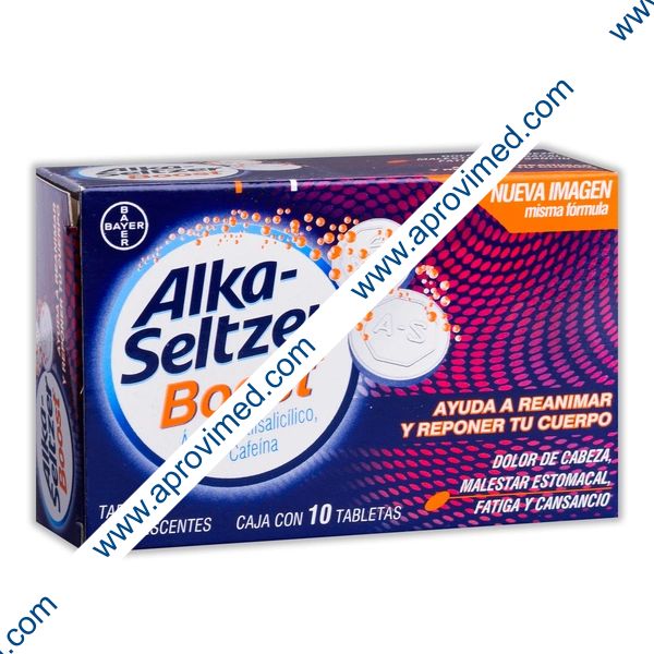 ALKA-SELTZER BOOST c/10 TABS. EFERVS. 500/65 MG.