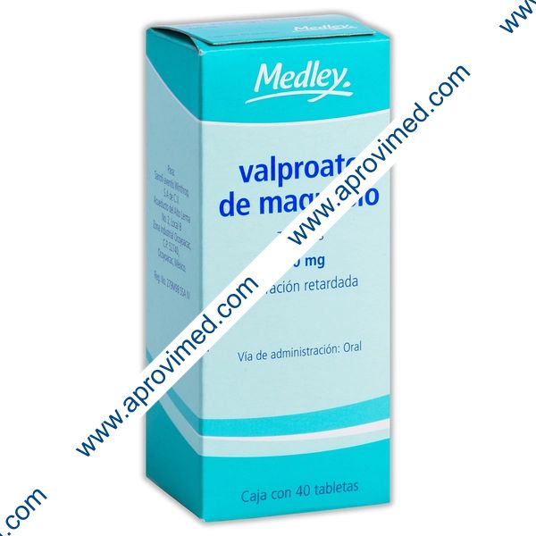 VALPROATO DE MAGNESIO (Medley) c/40 TABS. 200 MG.