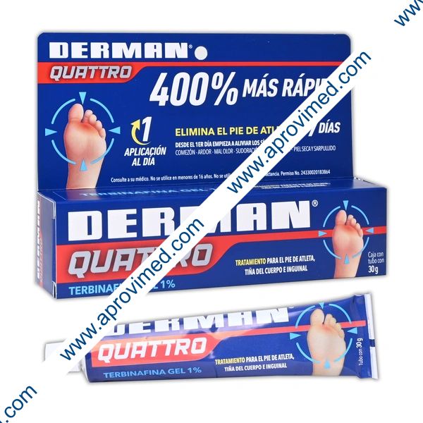 DERMAN QUATTRO GEL 1% Tubo c/30 G.