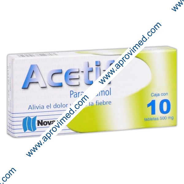 ACETIF c/10 TABS. 500 MG.