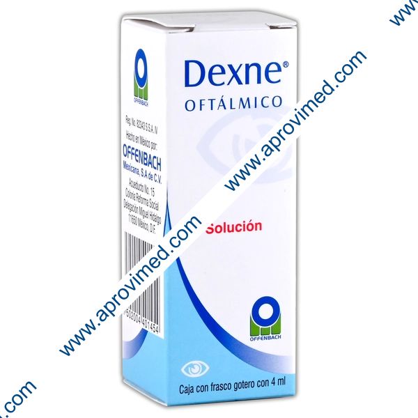 DEXNE OFTÁLMICO SOL. Fco Gotero 4 ML. 100-500 MG/100 ML.