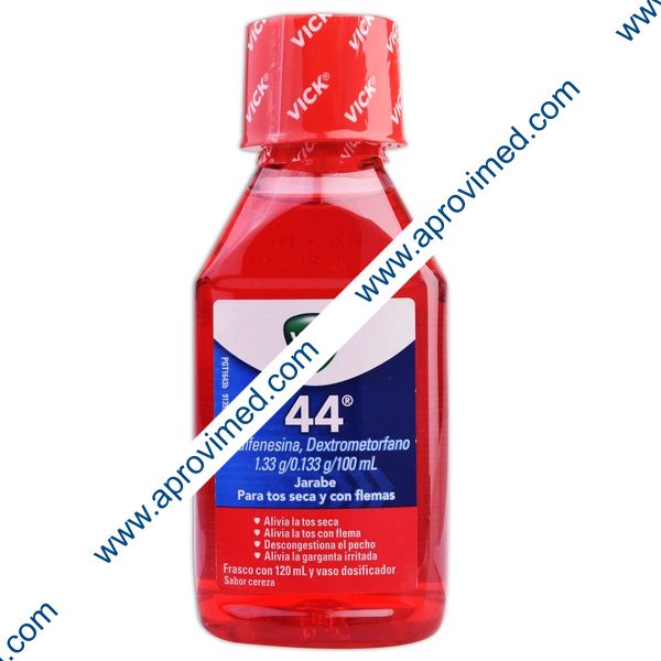 VICK 44 JARABE Fco. 120 ML. 1.33-0.133 G/100 ML.